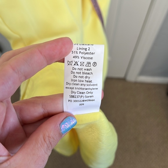 NWT House of CB Soren buttercup yellow cutout dress size L+ - Picture 13 of 14